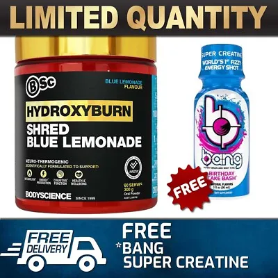 Bsc Hydroxyburn Shred Fat Burner //weight Loss Hydroxy Burn Oxyshred & • $49.90