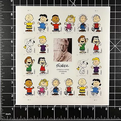 2022 Sheet/20 First Class Forever Stamps Schulz Snoopy Charlie Brown Peanuts 68¢ • $13.60