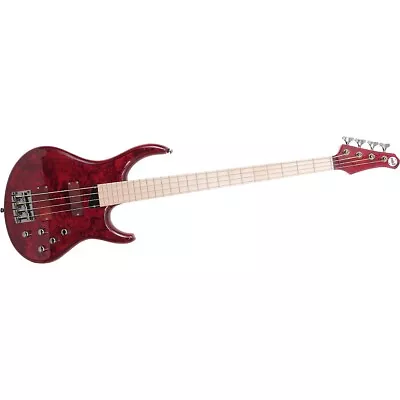 MTD Kingston KZ Electric Bass Guitar Transparent Cherry Maple • $1499