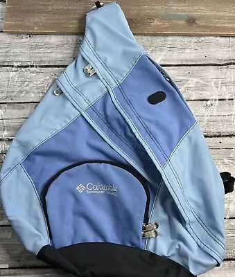 COLUMBIA SOLO RUN Sling Crossbody Backpack 2 Shades Blue Book Bag Hiking School • $35