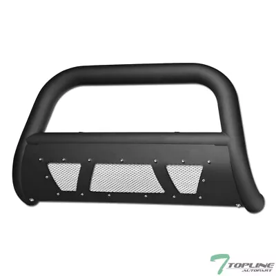 Topline For 2004-2023 Ford F150 Studded Mesh Bull Bar Bumper Guard - Matte Black • $155