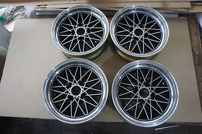 JDM Focus Esprit Mesh 15  Rims Wheels For TA22 Ae86 Ta23 510 Datsun Sunny S30 • $950