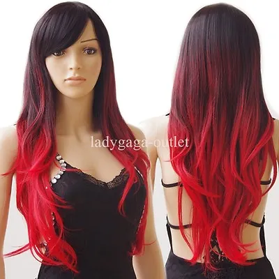 Fashion Cosplay Hair Wig Women Long Straight Curly Party Anime Costume Full Wigs • $23.06