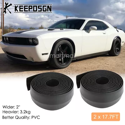 PVC Car Flexible Wheel Extension Fender Flares Molding Trim For Dodge Challenger • $75.99