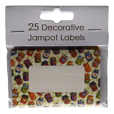 25 Jam Jars Decorative Self-Adhesive Jam Pot Labels • £4.99
