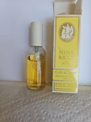 Vintage Nina Ricci L’Air Du Temps Eau De Toilette Spray Perfume Refill 1.7 Oz. • $15