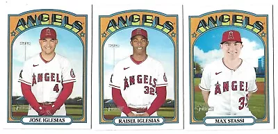 Jose Iglesias Max Stassi Raisel Iglesias 2021 Topps Heritage Angels 3-card Lot • $1.99