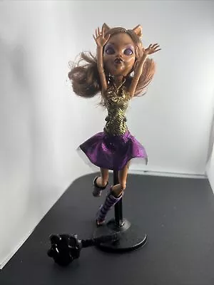 2012 Mattel G1 Monster High Ghouls Alive Clawdeen Wolf Closes Eyes Makes Sound • $20