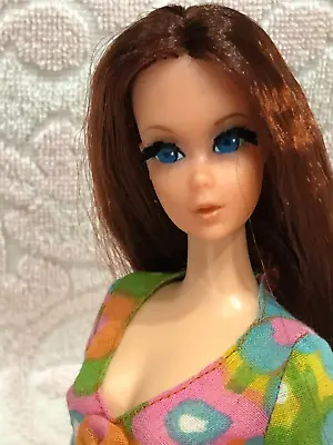 Quick Curl Barbie HEAD OOAK Red Titian Wavy Hair 70s Mod Era Vintage Gorgeous! • $42