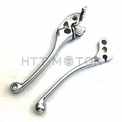 Chrome Brake + Clutch Hand Lever Controls Set L&R For 2003-2008 Honda VTX1300 • $19.89