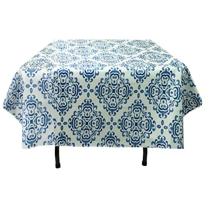 52 X52  Flannel Backed Tablecloth Heavy Duty Waterproof Table Cover Wipe Clean • $6.99