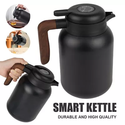 1.5L Vacuum Stainless Steel Coffee Pot Milk Tea Jug Water Flask Thermal Bottle • £18.99