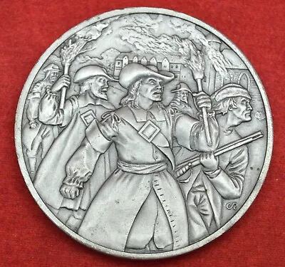 $15.88 • Buy Franklin Mint OFFICIAL HISTORY COLONIAL AMERICA BACON'S REBELLION VA 1676 8196