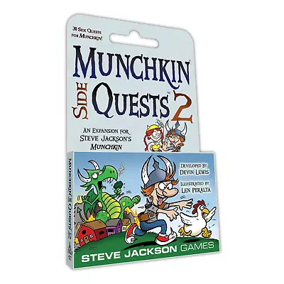 Munchkin Side Quests 2 - 30 Card Game Expansion Steve Jackson Games Booster 4277 • $14.29