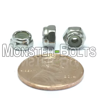 Stainless Steel Nylon Insert Hex Lock Nuts 4-40 6-32 8-32 10-32 1/4-20 5/16 3/8 • $7.60