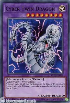 LED3-EN018 Cyber Twin Dragon Common 1st Edition Mint YuGiOh Card • £0.99