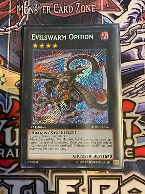 Yu-Gi-Oh! Evilswarm Ophion HA07-EN064 1st Edition Secret Rare NM • $4