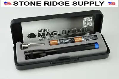  Maglite Mini Mag Spectrum LED 2 Cell AAA Flashlight P32SX2 BLUE LITE WAVE USA • $28.49