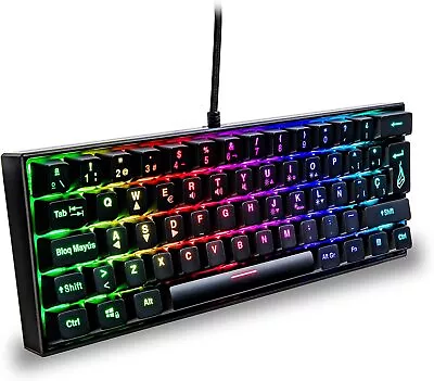 Verbatim 48715 Keyboard RGB M1 Qwerty Espag • $71.49