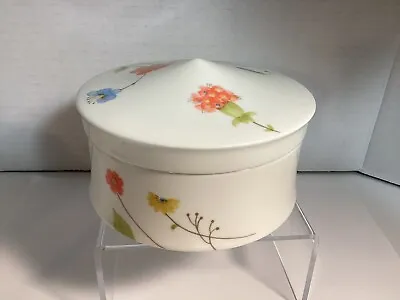 MIKASA Discontinued JUST FLOWERS COVERED BOWL With LID Bone China • $24.30