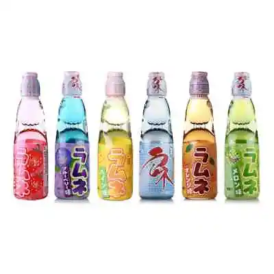 Hatakosen Ramune Japanese Soda Soft Drink 200ml - New Flavours Bulk Discount • £7.50
