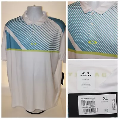 NWT $50 Mens OAKLEY HYDROLIX Short Sleeve Polo Golf Shirt : Size XL • $38