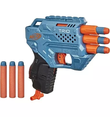 NERF Elite 2.0 Trio SD-3 Blaster - Includes 6 Official Darts - 3-Barrel Blasting • $9.95