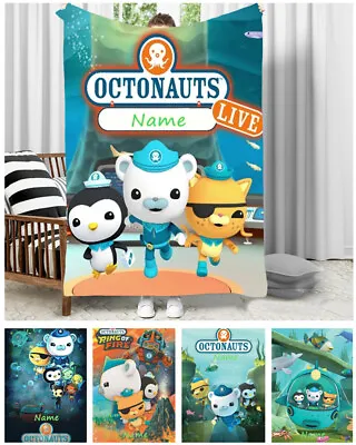 Octonauts Personalised Fleece Blanket Soft Sofa Throw Boys Girls Christmas Gift • £46.79