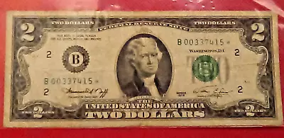 Collectible Series 1976 B New York $2 Dollar Bill With RARE STAR Note! • $99.95