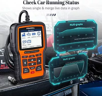 $146.26 • Buy FOXWELL NT510 Elite Fit For Mercedes BENZ OBD2 All System Diagnostic Tool ABS
