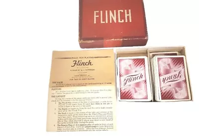 VTG 1938-1951 FLINCH Card Game Parker Brothers Card Set USA Great  Condition  • $8.99