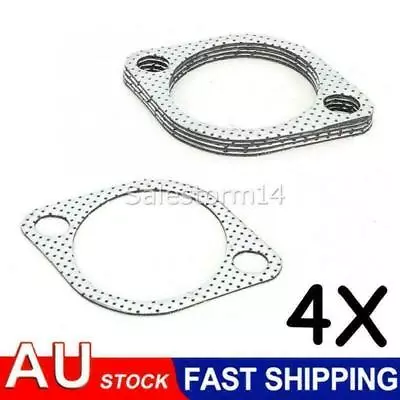 NEW 4X 3  76MM EXHAUST GASKET - 107MM BOLT SPACING 3 INCH FLANGE 4 Pieces AU • $11.85
