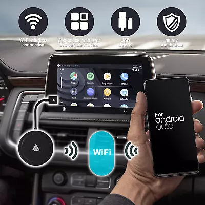 Wireless Android Auto Adapter Android Auto Wireless USB Dongle 5GHz WiFi VeWaf • $77.39