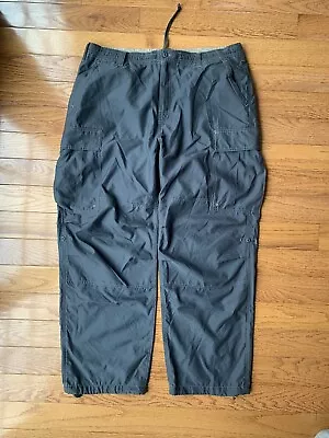 Vintage Y2K Gap Parachute Pants Cargo Streetwear Green L 35-37  • $50