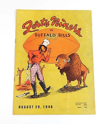 San Francisco 49'ers Vs Buffalo Bills 8/29/48 AAFC Football Program Split Cover • $29.99