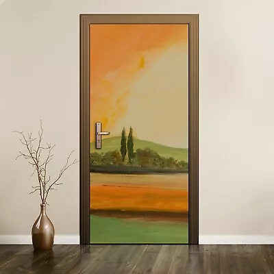 £48.95 • Buy Removable Door Sticker Mural Home Decor Decal Painting Landscape Tree Picture