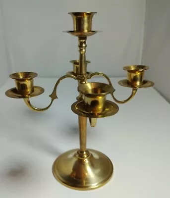 Vintage Brass 5-Light Candelabra Candle Holder  • $25.99