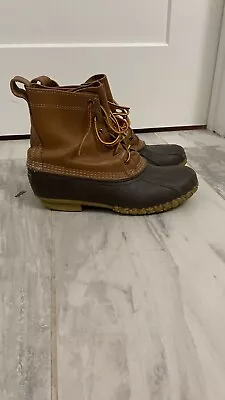 LL Bean Duck Boots ~ Mens Size 8 ~ Waterproof Brown ~ Made In Maine USA • $23