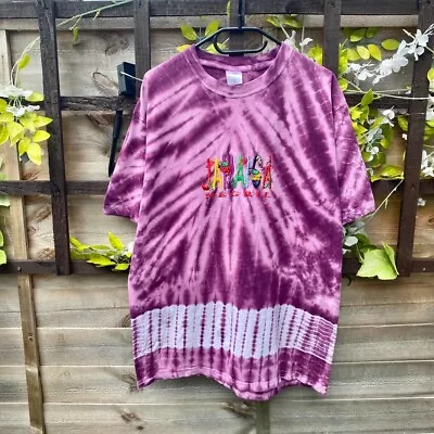 Vintage Jamaica Purple White Tie Dye T-shirt Medium • £14.99