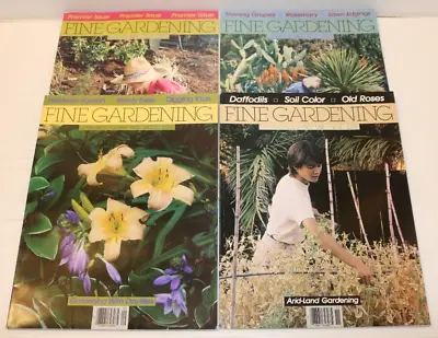 TAUNTON'S Fine Gardening Magazine Complete Premier Year 1988 4 Issues (1 - 4) • $14.95