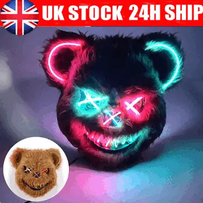 Bloody Rabbit Bear Plush Bunny Mask Bloody Bear Mask Performance Prop UK • £9.91