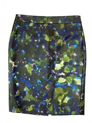 J. Crew Multi Green Blue Pink Accent No 2 Pencil Skirt 2 • $20.82