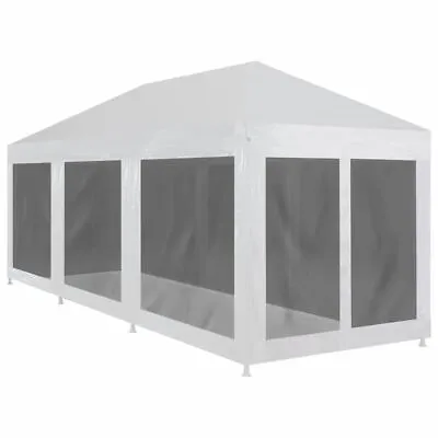 $161.95 • Buy Party Tent With Mesh Sidewalls Outdoor Event Shelter Garden Gazebo Marquee 9x3m