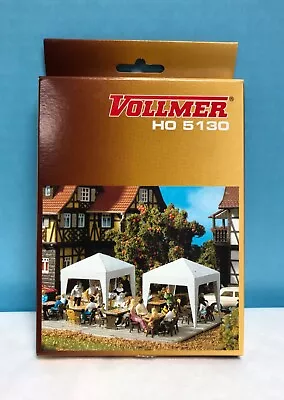 Vollmer Party Tents (2) White  HO Scale 5130 • $19.95