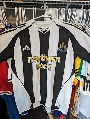 Vintage 2005/07 Adidas Newcastle United Men's Soccer Home Jersey Small • $39.99