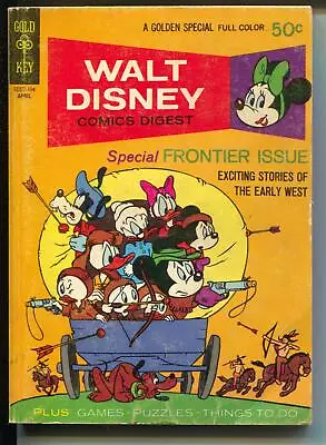 Walt Disney Comics Digest #28 1971-Davy Crockett-Carl Barks-G • $31.88