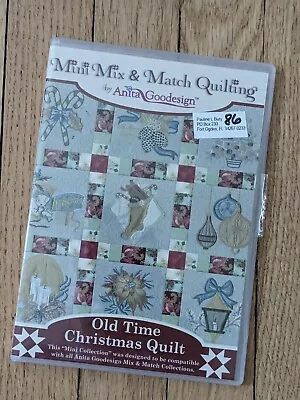 Old Time Christmas Quilt Anita Goodesign Embroidery Machine Design CD • $16.99