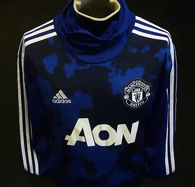 Manchester United Football Training Top 2019 / 2020 Adidas Climawarm Size L • £26.95