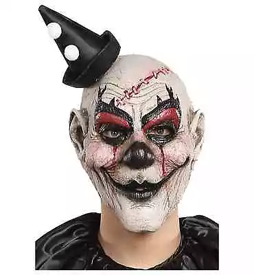 Kill Joy Clown Joker Jester Horror Creepy Evil Scary Halloween Mens Costume Mask • $50.95