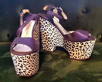 £195 • Buy Terry De Havilland X House Of Hackney, Worn Once, Open Toe Wedge. Size 38 UK 5